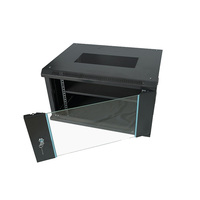 Armoire serveur réseau 6U avec porte en verre, en acier laminé à froid SPCC, standard 19 pouces, marque HTYZ, moule privé, en stock