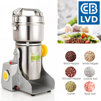 Moulin à épices électrique multifonctionnel de 400 g pour poivre, aliments secs, haricots, farine