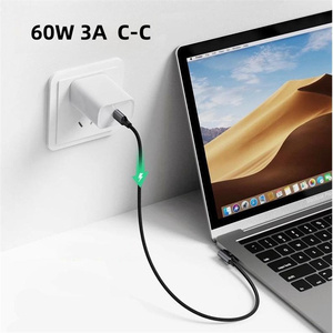 PD 60W 0.3m 1m 2m 90 Degree <strong>Type</strong> <strong>C</strong> Right Left Angle Power Charger Nylon Cable USB-<strong>c</strong> USB <strong>Type</strong> <strong>C</strong> Male To Male Fast <strong>Charging</strong> Cable - Product Image 3