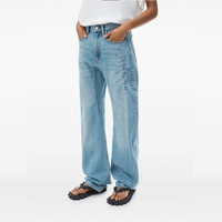 Jeans droits taille haute personnalisés pour femme, imprimé silicone sexy, respirant, décontracté, style urbain, en denim pour l'été