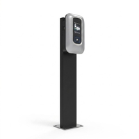 Station de recharge pour véhicules électriques à poser au sol, type poteau, chargeur AC de type 2, support pour stationnement extérieur