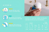 Solution pour le nettoyage régulier des conteneurs d'eau domestiques quotidiens, tablettes effervescentes pour le nettoyage des bouteilles d'eau