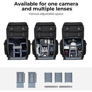 Portable Hard Shell Camera Sac À Dos 15.6 "Compartiment Pour Ordinateur Portable Trépied Support Anti-Vol Résistant À L'eau Grande Capacité Photographie - Product Image 4