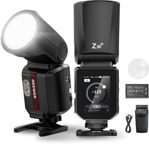 Flash TTL de Cabeza Redonda NEEWER Z3RS de 100 Ws y 2.4 G Compatible con Cámaras <span class=keywords><strong>Sony</strong></span>, para <span class=keywords><strong>ZV1</strong></span>, Flash Speedlite con Pantalla Táctil - Product Image 1