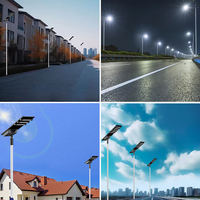 Meilleures lampes solaires LED tout-en-un de haute qualité pour l'extérieur 50W 60W 80W 100W IP66 DC pour la route