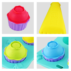 Giocattoli estivi da spiaggia per bambini stampo a forma di torta per esterni strumenti da gioco con sacca a rete per vacanze al mare Sandbox giocattolo per attività - Product Image 2