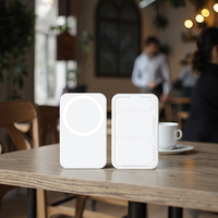 Support pliable, banques d'alimentation sans fil magnétiques 5000 mAh, LED numérique, surface premium avec revêtement UV, utilisable pour la maison/l'école/le bureau