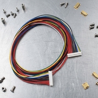 Konektor Adaptor JST PH 2.0mm 20-Pin Kustom Pabrik, Kabel Ekstensi Pria Wanita Multiwarna CE ROHS untuk Lampu LED Motor