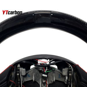 YTcarbon per Zoe <span class=keywords><strong>Twizy</strong></span> Thalia Talisman Megane Laguna Kangoo Clio Fluence, Parti Auto Personalizzate, Volante in Vera Fibra di Carbonio - Product Image 2