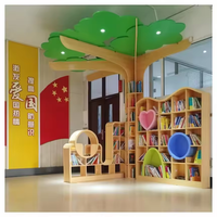 Bibliothèque Moderne pour Maternelle, Étagère Arbre à Livres Créative, Mobilier de Bibliothèque pour Crèche, École Maternelle, Préscolaire, Chambre