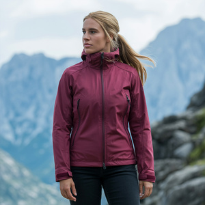 <span class=keywords><strong>Giacca</strong></span> <span class=keywords><strong>Softshell</strong></span> da donna impermeabile antivento Outdoor Hiking Logo personalizzato OEM con Zip fornitore di <span class=keywords><strong>giacca</strong></span> con cappuccio - Product Image 3