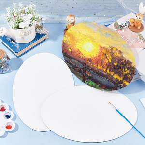 Pannelli di Tela Ovali per Pittura, 8 Pezzi, Tela Vergine 30x20cm per Artisti, Acrilico, Olio, Studenti e Principianti - Product Image 5