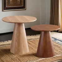 Table basse simple en bois massif Mobilier de salon durable de style ferme pour bureau, hôtel et maison