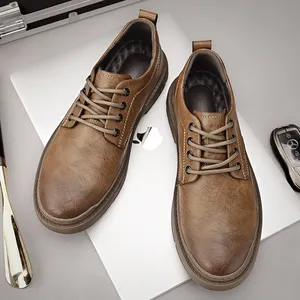 Качественные повседневные деловые туфли из натуральной кожи на Плоском Каблуке кожаные туфли для мужчин