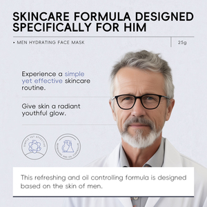 QUIYUM <b>Men</b> Hydrating Facemaks Cool, Hydrating, Moisturizing, <b>Men's</b> Oil Control, Soothing Wholesale FaceMask Sheet 25g - Product Image 6