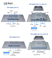 Nouvel ordinateur industriel tactile DDR4 avec écran LCD, design avec prises EU/UK/US/AU, interrupteur mural standard électrique, panneau PC personnalisé