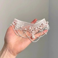 Collier ras du cou gothique sombre avec pendentif crâne en dentelle, bijoux punk vintage pour Halloween, pour femmes et hommes, vente en gros