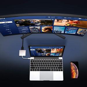 Adaptador de Base <span class=keywords><strong>USB</strong></span> <span class=keywords><strong>C</strong></span> 3.0 a HDTV 4K Tipo <span class=keywords><strong>C</strong></span> para Macbook, iPad, Surface, <span class=keywords><strong>HP</strong></span> ENVY 15, Samsung S21 Dex, Xiaomi 10, TV, PS5 - Product Image 3