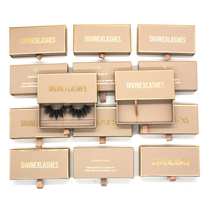 Eyelash Box Eyelash Box B379 Container Custom Stamping Shiny Logo 3d Mink Eyelash Lasheswholesale Vendo Box Bronzing Empty Lash Boxes