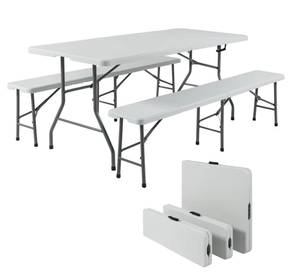 Vente en gros Offre Spéciale événement pliant portable pliable en deux table et chaise ensemble 6ft - Product Image 1
