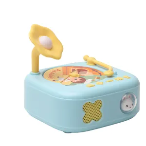 Brinquedos educativos interativos populares fonógrafo infantil máquina de aprendizagem de música infantil alimentada por bateria de lítio