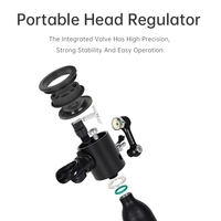HY Sports 0.5L Haute Pression 3000PSI Masque de Plongée Intégral avec Mini Bouteille de Plongée Technologique en Aluminium CE Profondeur 10m