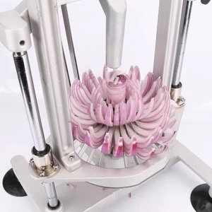 Coupe-<span class=keywords><strong>oignon</strong></span> manuel pour restauration <span class=keywords><strong>rapide</strong></span> / Coupe-légumes en forme de fleur / Machine à former des fleurs de légumes en acier inoxydable de qualité alimentaire - Product Image 2