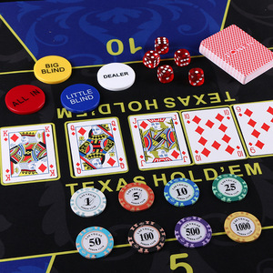 Ensemble <span class=keywords><strong>de</strong></span> jetons <span class=keywords><strong>de</strong></span> <span class=keywords><strong>poker</strong></span> en argile <span class=keywords><strong>de</strong></span> couleur personnalisée <span class=keywords><strong>de</strong></span> qualité supérieure, 500 pièces, kit complet <span class=keywords><strong>de</strong></span> qualité professionnelle, nappe, étui en aluminium, numéroté - Product Image 4