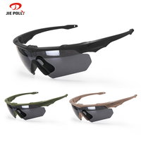 Lunettes tactiques à marque privée, résistantes au vent et au sable, avec sangle réglable, monture TR90 pour la conduite et le tir