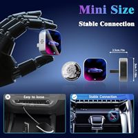 Nouveauté : Adaptateur sans fil universel intelligent USB CarPlay pour voiture avec BT5.0 et écran adaptatif - Mini dongle portable pour voitures