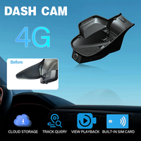 Caméra embarquée 4G HOLROADX Plug & Play pour Jeep Compass 2e génération 2017-2026, double objectif, mode stationnement 24H, DVR avec garantie 1 an