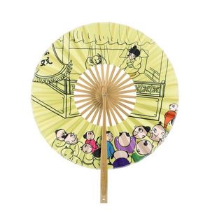 Abanico Plegable Portátil de Seda con Mango de Bambú, Personalizado con Logotipo, Estilo Japonés, Precio Bajo al por Mayor - Product Image 1