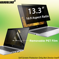Filter Privasi Dua Sisi Anti Spy Anti Silau Anti Cahaya Biru Dapat Dicuci untuk Laptop 13.3" 16:9 - Laris Terjual