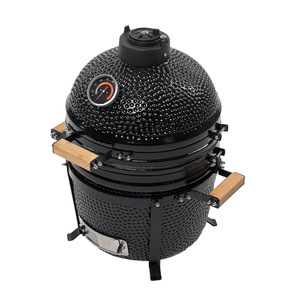 Hiện Đại 16 inch sang trọng sứ Rotisserie Kamado BBQ nướng trong nhà/ngoài trời điện hình quả trứng than gấp vườn sắt - Product Image 4