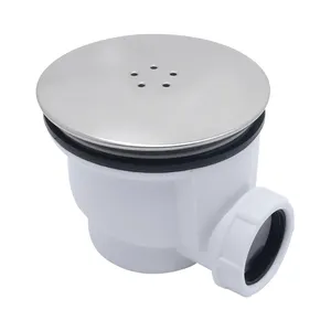 GUIDA 718038高品质塑料淋浴捕集器垃圾除臭浴室圆形淋浴排水管带盖