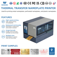 Imprimante de plaques signalétiques MASUNG MS-ZK650, machine d'impression par transfert thermique pour plaques en aluminium, imprimante d'étiquettes métalliques avec logiciel gratuit ODM