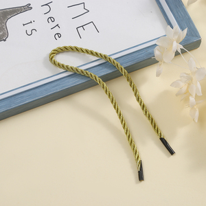 Özel Tasarım 5mm <span class=keywords><strong>PP</strong></span> Bükümlü Rafya İp Rulosu, Plastik Uçlu Kağıt Çanta Sapı Kordonu, Paketleme İpleri için - Product Image 3