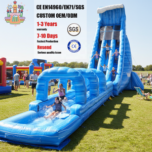 ノヴァ NVWS-055 デュアルレーン タイダルウェーブ ブルークラッシュ 業務用インフレータブル ウォータースライド 業務用PVC ウォータースライド レンタルパーティー - Product Image 5