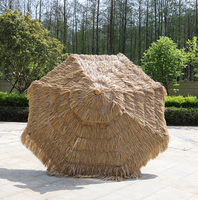 Parasol de jardin en paille robuste pour patio Parasol hawaïen en chaume Parasol de plage