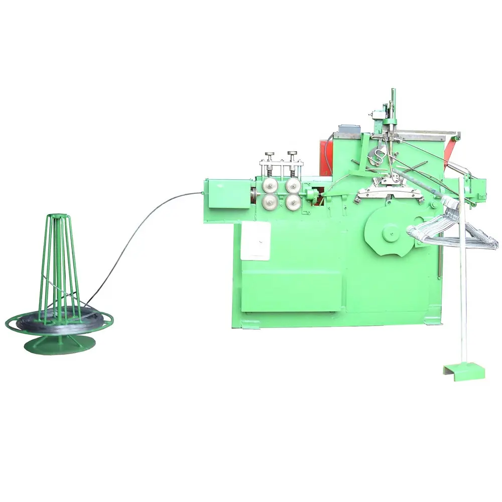 Máquina de fabricación de perchas de alambre de acero galvanizado para lavandería automática