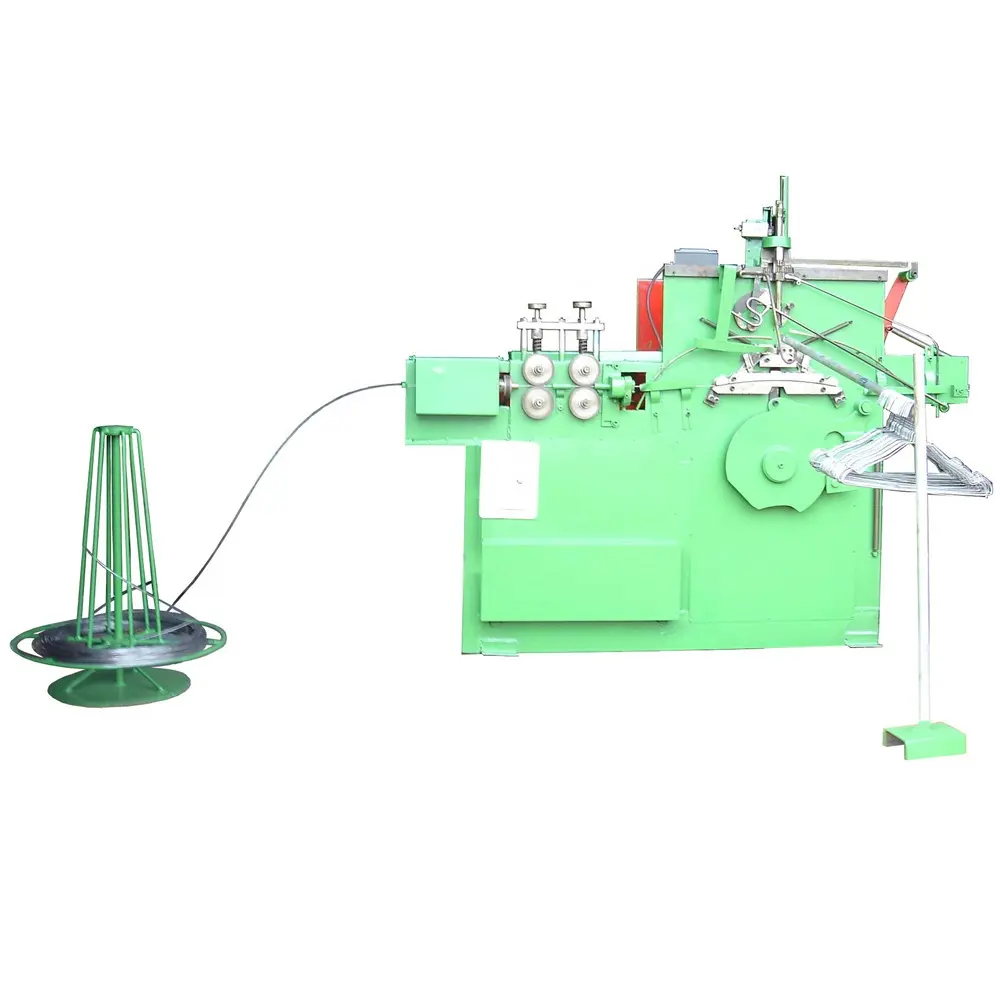 Automatic laundry galvanised steel wire hanger making machine