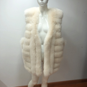 Veste en fourrure de renard véritable longue et chaude pour femmes, nouvelle mode d'hiver en gros - Product Image 2