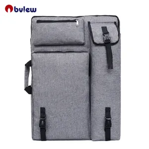 Bview Art Supplies 4 K Canvas Artist Multifunctional Portfolio Carry Shoulder Drawboard Bags for Drawing