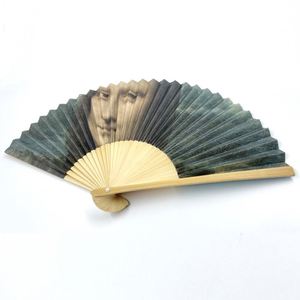 Abanico Plegable de Bambú con Cubierta de Papel, Impresión en Ambos Lados, Precio de Fábrica, para Publicidad - Product Image 1