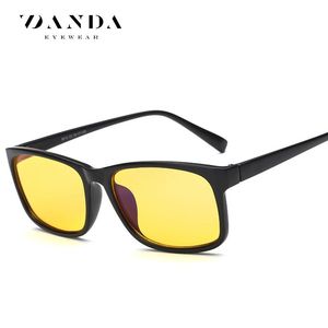 DANDA Anti Blue Light Glasses Rectangle <b>Black</b> <b>Frame</b> PC Lenses Sporty Style H8012 Eye Protection - Product Image 1
