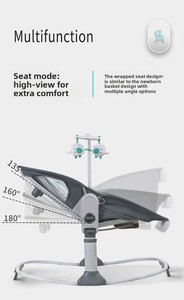 Lit de bébé pliable multifonctionnel 6-en-1, berceau à hauteur réglable et détachable pour nouveau-né de 0 à 36 mois, utilisation à domicile et en voyage, sécurité garantie - Product Image 6