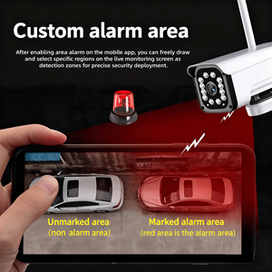 Caméra domestique sans fil haute définition WiFi, capteur CMOS, stockage sur carte SD Cloud, vision nocturne étanche, accès à distance par smartphone - Product Image 4