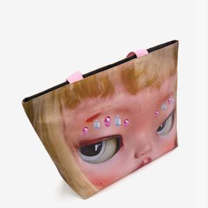 Wholesale Custom Women Shoulder <b>Handbag</b> <b>Canvas</b> Lamination Tote Bag Art Printing Logo Shopping Tote Bags With Embroidery Logo - Product Image 5