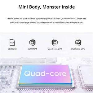 Clé <span class=keywords><strong>TV</strong></span> intelligente Realme 4K d'origine, 2 Go 8 Go, Quad Core, Android 9.0, Clé <span class=keywords><strong>TV</strong></span> intelligente <span class=keywords><strong>Fire</strong></span> <span class=keywords><strong>TV</strong></span> Stick 4K - Product Image 3
