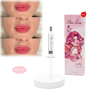 Injections d'<span class=keywords><strong>acide</strong></span> <span class=keywords><strong>hyaluronique</strong></span> de haute qualité pour rides faciales modérées, comblement des lèvres et des joues, rides nasogéniennes et rides glabellaires (combinées) - Product Image 1